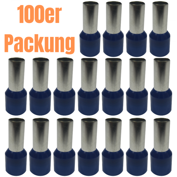 Aderendhülsen - 16,00mm² - Blau (100er Pack)